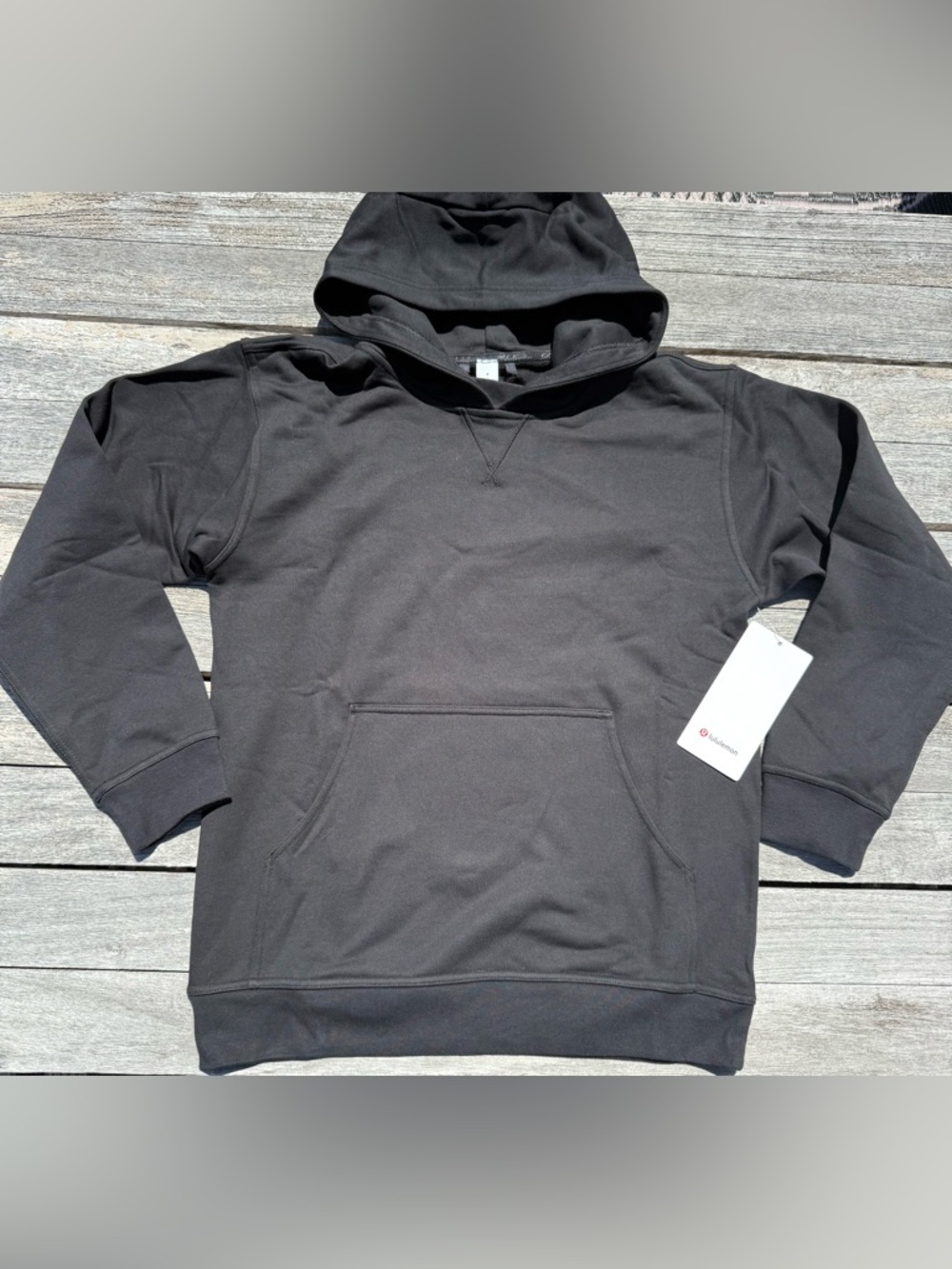 Lululemon All Yours‎ Hoodie Terry Black Size 8 NWT
